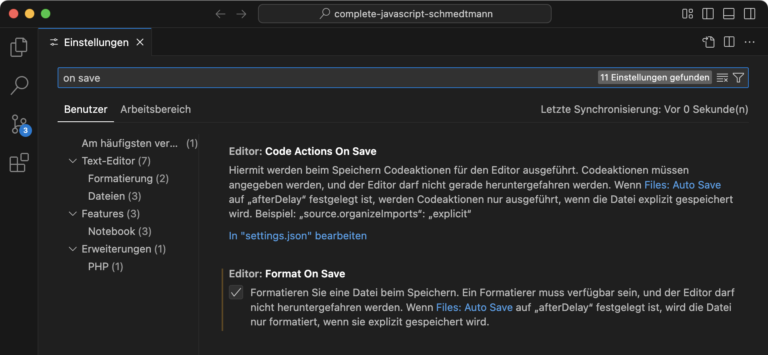 Tutorial: VSCode für Webdesign / HTML / CSS einrichten
